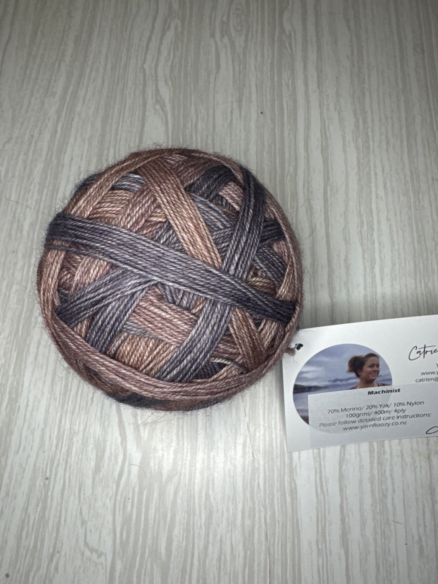 Machinist Self-Striping Sock Yarn #4 - Yarnfloozy