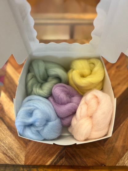 Needle Felting Corriedale Pack - Pastel