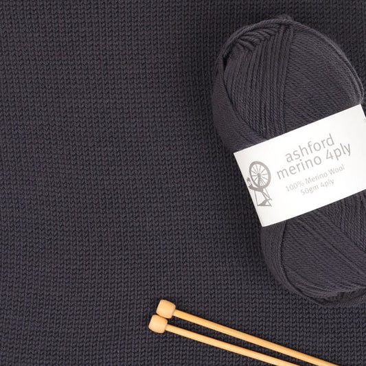 Ashford - Shadow - Merino 4 Ply