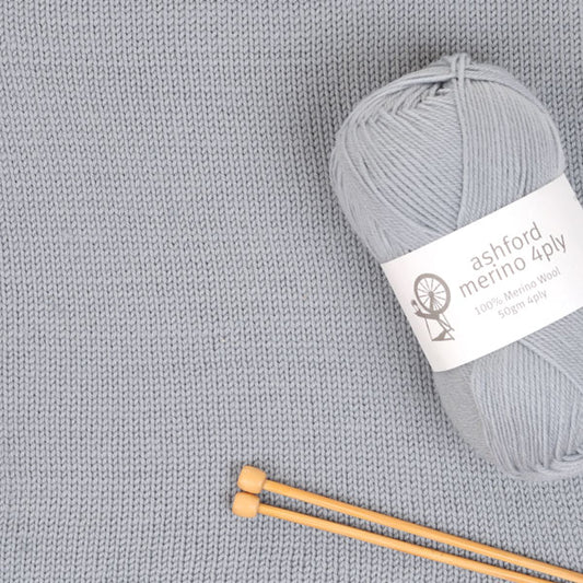 Ashford - Steel Grey - Merino 4 Ply