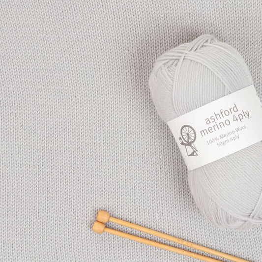 Ashford - Mist - Merino 4 Ply