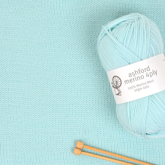 Ashford - Pastel Mint - Merino 4 Ply