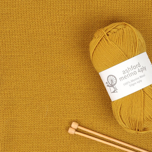 Ashford - Old Gold - Merino 4 Ply