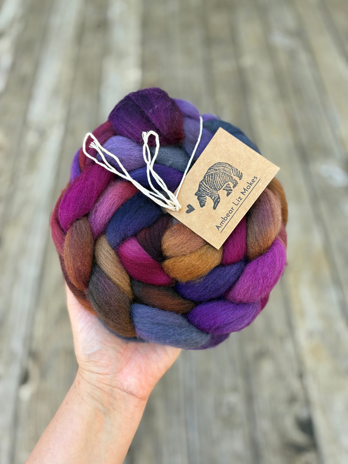 Autumn Flower - Spinning Fibre - Ambear Liz Makes