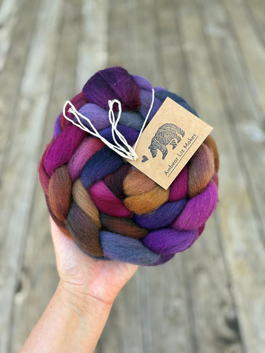 Autumn Flower - Spinning Fibre - Ambear Liz Makes