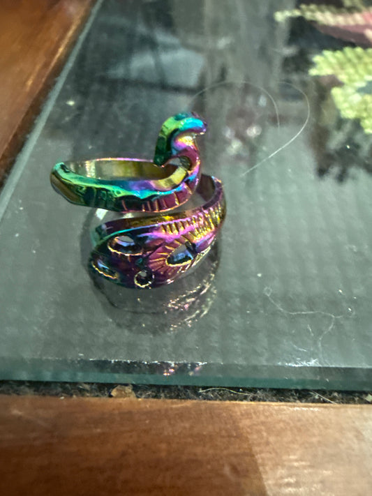 Ring - Yarn Guide - Rainbow Bird