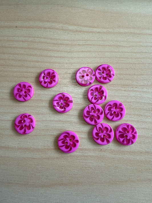 Button Pack - Brights - Fuschia