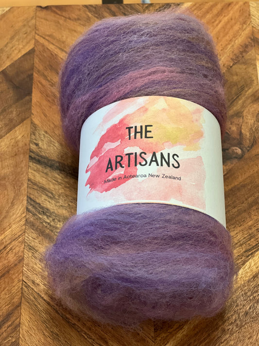 Artisan Wool Batts - Practice Makes Purple