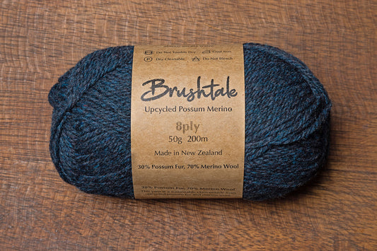 Brushtale - 8-Ply Upcycled Possum Merino - Shadow 744