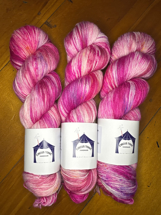 Jubilee Sock - Circus Tonic Handmade Yarn - Mangosteen