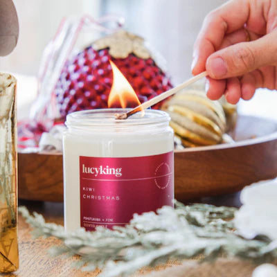 Candle - Medium - Kiwi Christmas - Lucy King