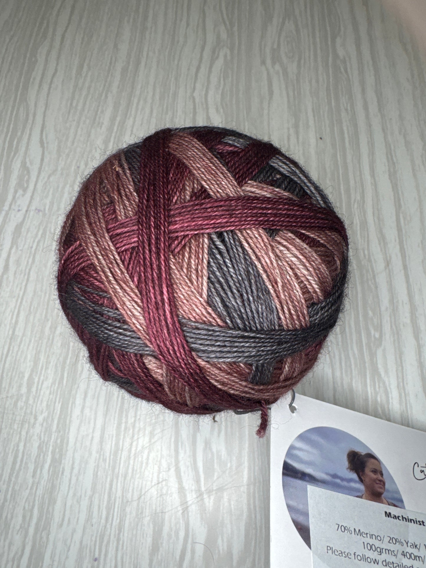 Machinist Self-Striping Sock Yarn #5 - Yarnfloozy