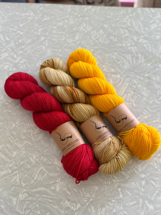 Garter Party Yarn Kit - Dayglow Loyalty