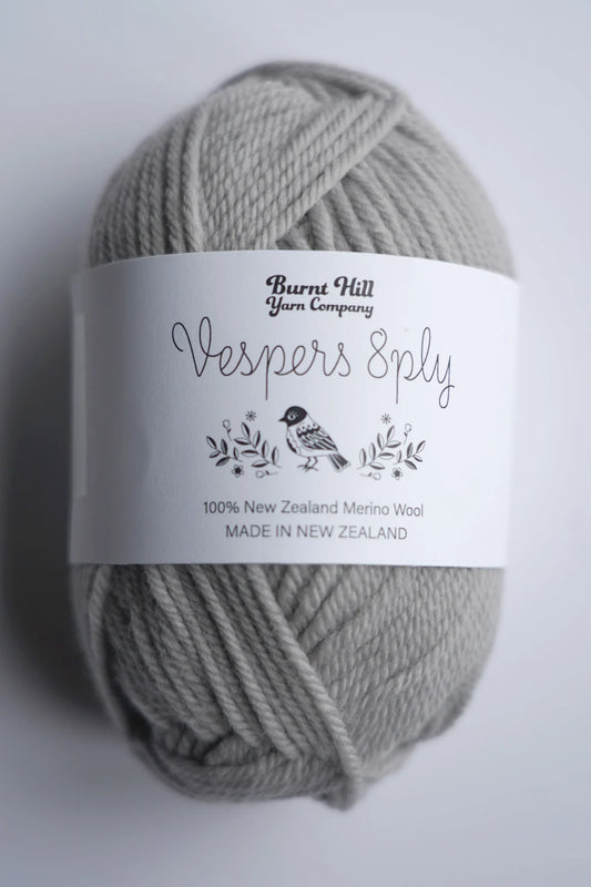 Burnt Hill Yarn Company - Vespers 8-Ply - Silver Stars