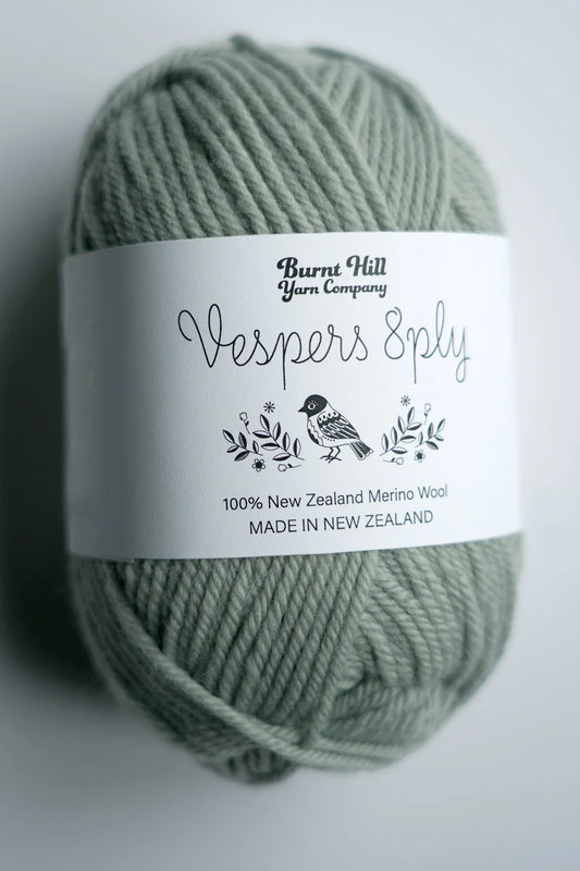 Burnt Hill Yarn Company - Vespers 8-Ply - Smoky Blue