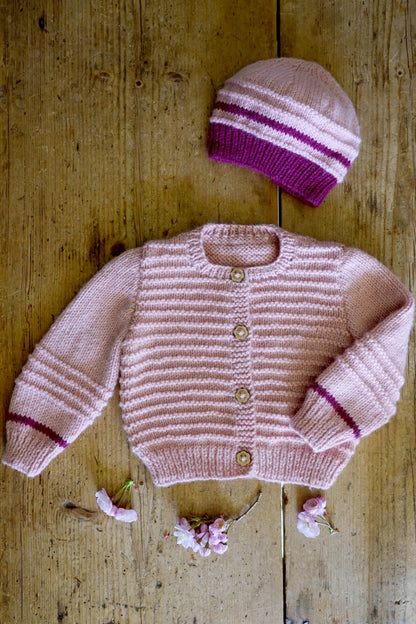 LisaFDesign - BC110 Riven Cardi and Beanie