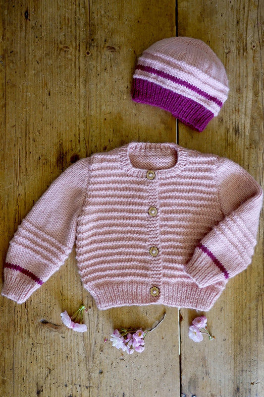 LisaFDesign - BC110 Riven Cardi and Beanie