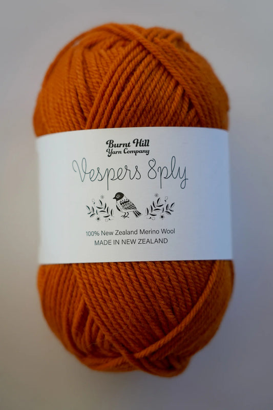 Burnt Hill Yarn Company - Vespers 8-Ply - Burnt Orange