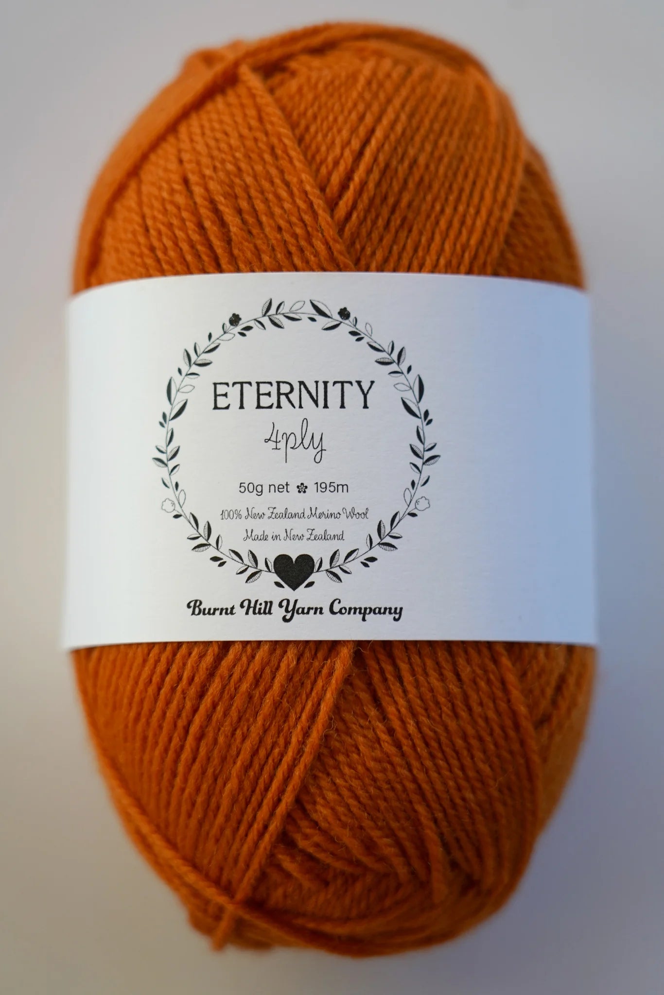 Burnt Hill Yarn Company - Eternity 4-Ply - Burnt Orange – Get Flocked