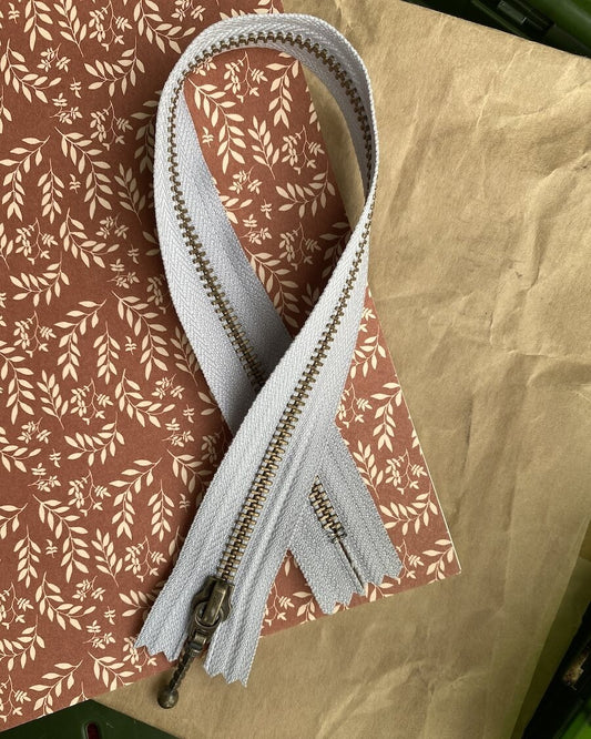 Zipper - 35 cm Dove Grey - PetiteKnit