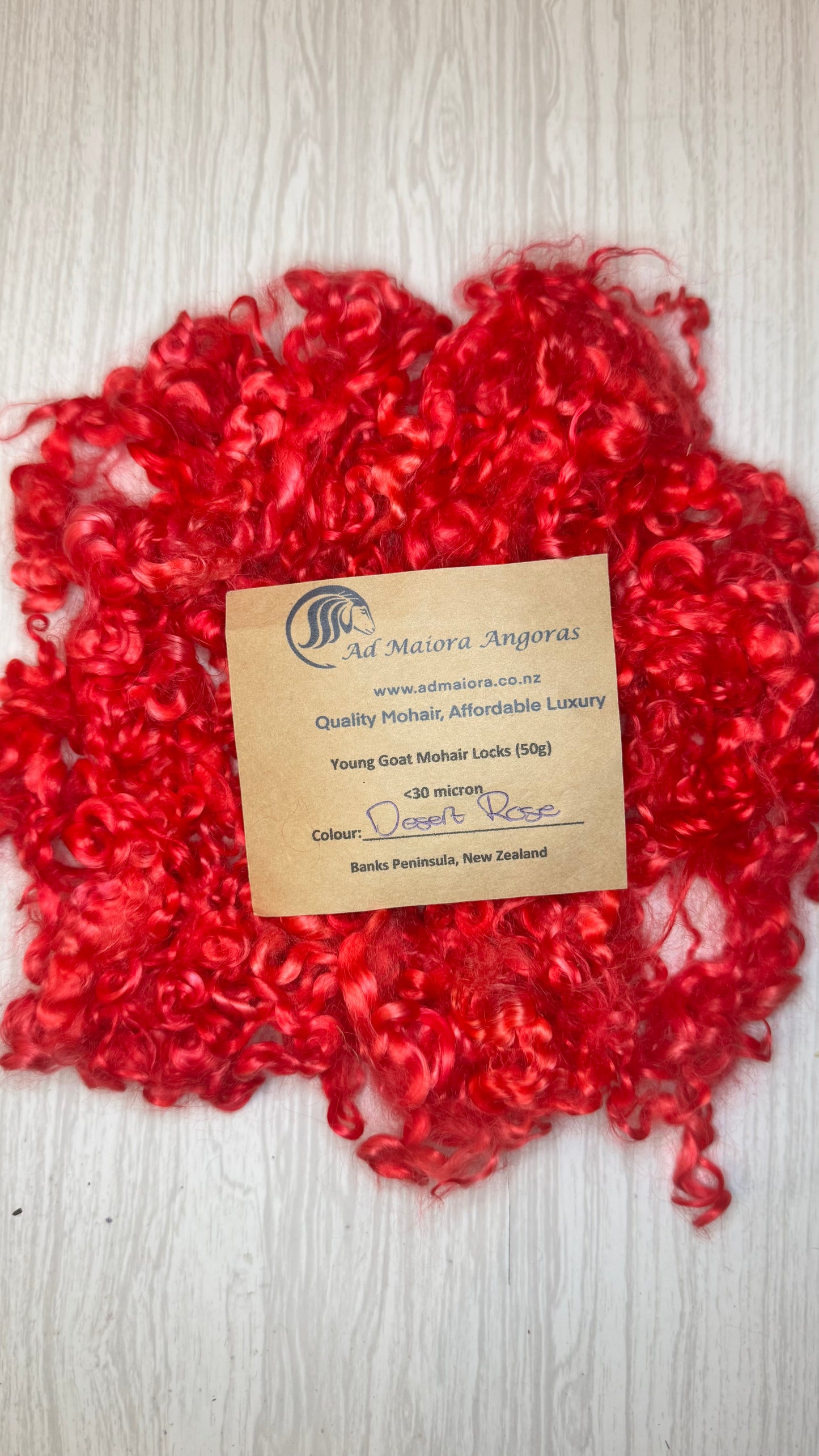 Ad Maiora - Mohair Locks 50gm - Desert Rose