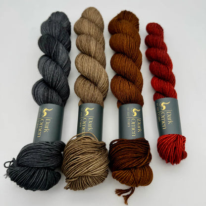Tartan Socks Kit - Dark Omen Yarn