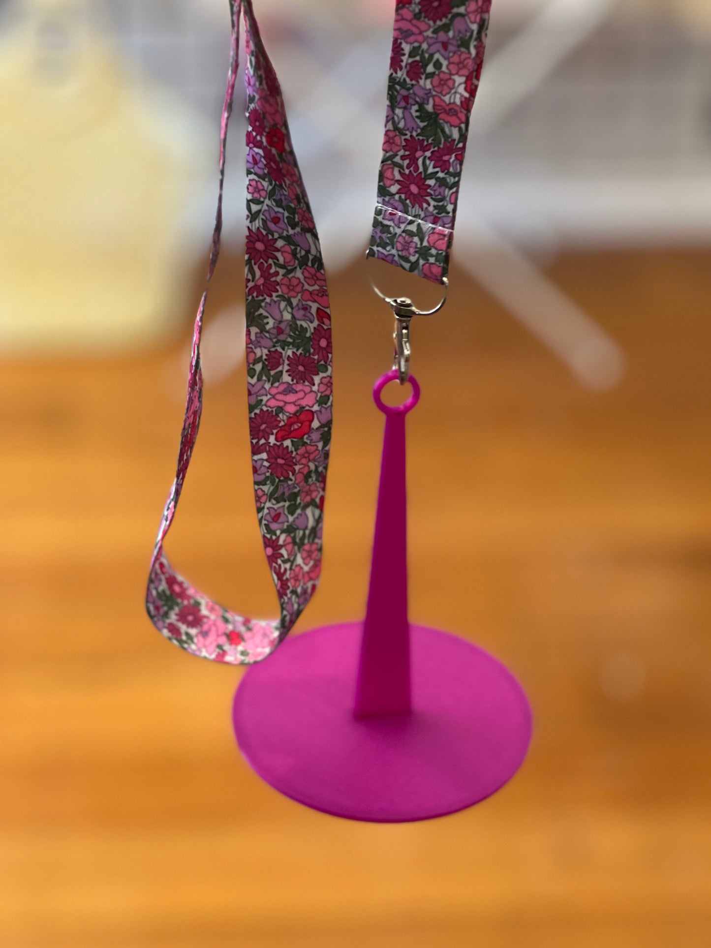 Yarn Holder - 3D Colour Printed - Pink & Blue Floral