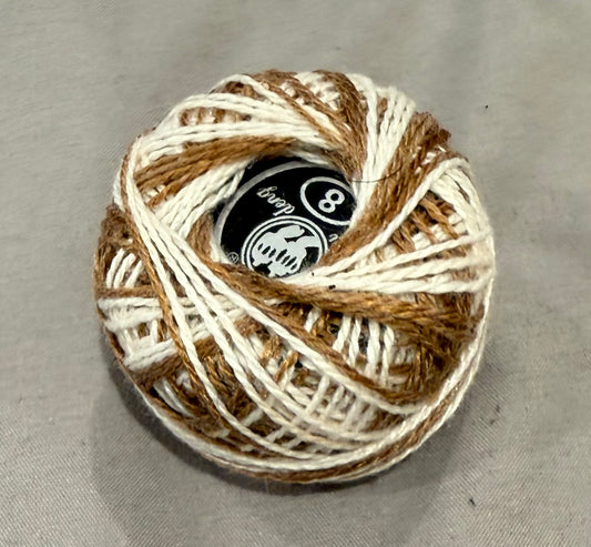 Cotton Thread - Spool x 1 - Brown/White Multi