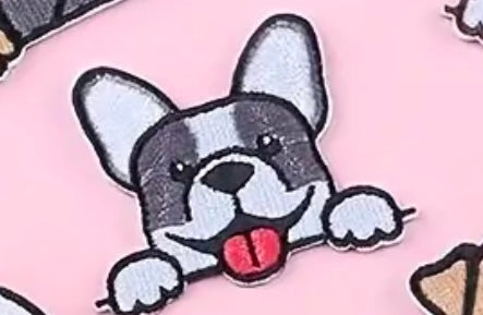 Patches - Frenchies White/Grey