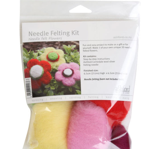 Ashford - Beginner Needle Felting Kit - Flowers