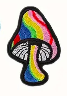 Patches - Rainbow Stripe Toadstools