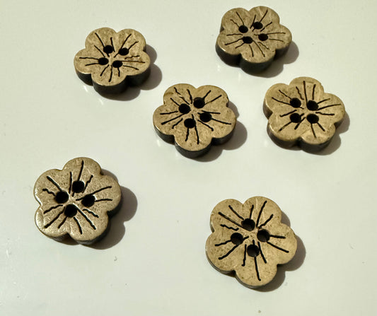 Buttons - Wood/Coconut #1