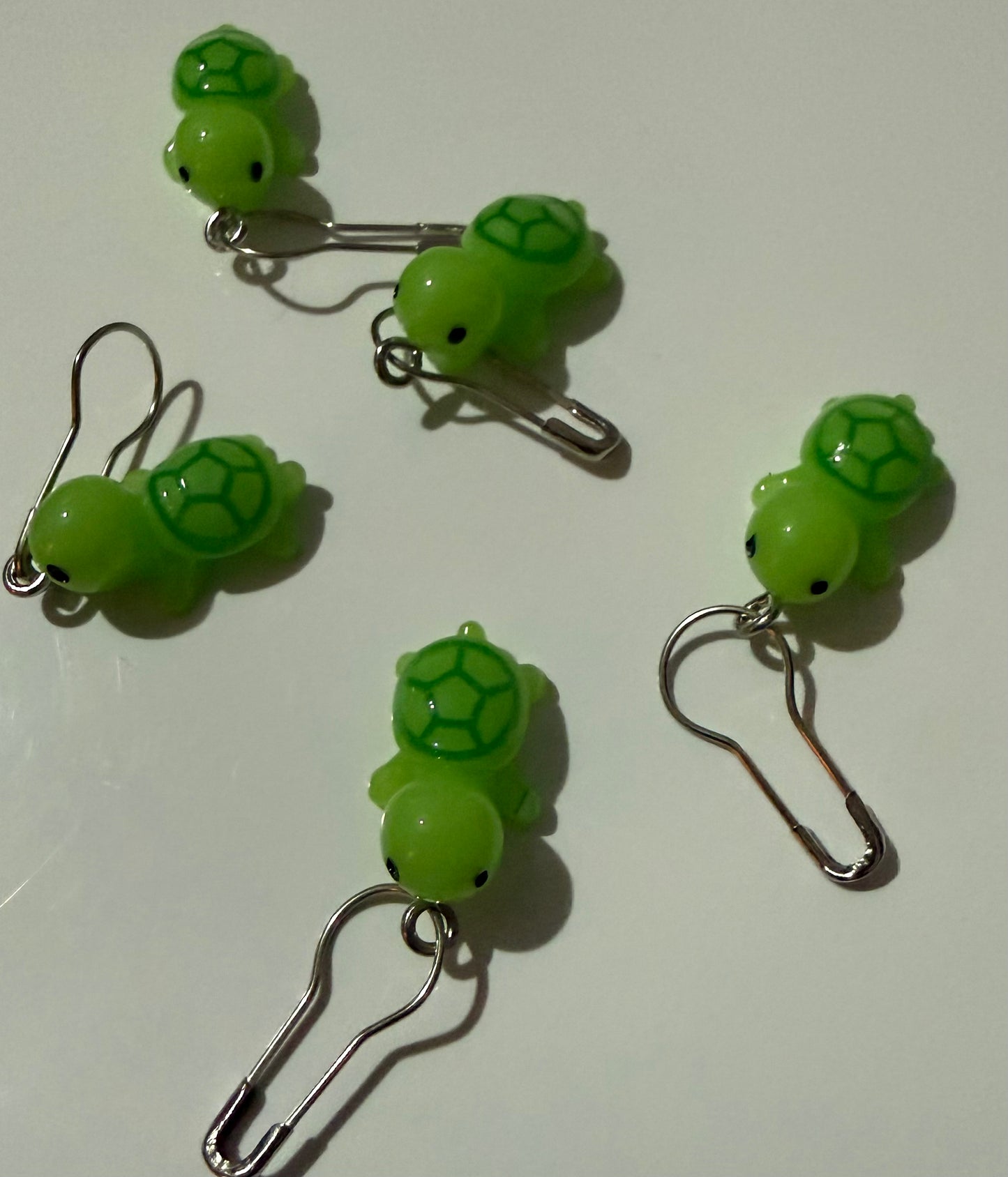 Stitch Markers - Green Turtles