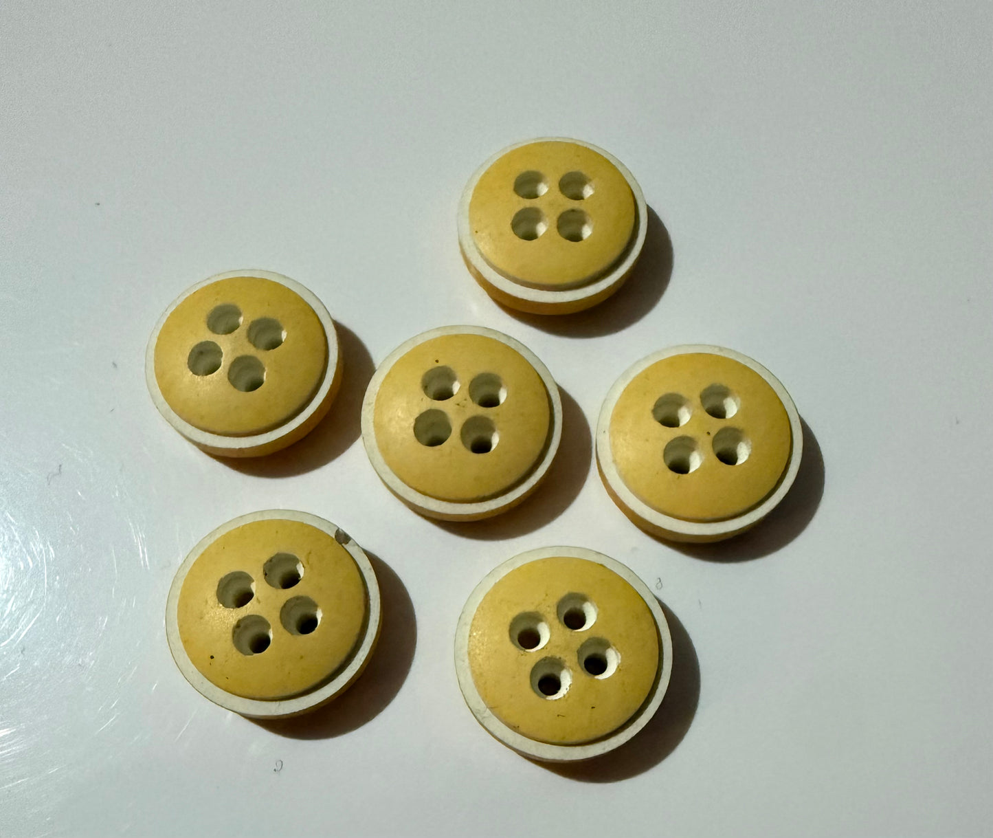 Buttons - Vintage Yellow #13