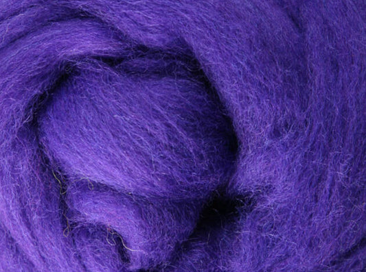 Corriedale Fibre 50g Sliver - Purple