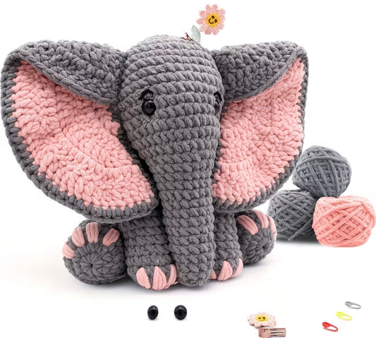 Amigurumi Crochet Kit - Elephant - Large