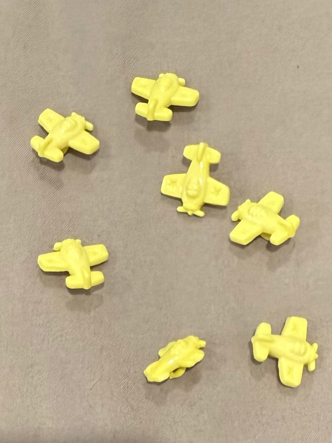 Buttons - Baby Vintage Yellow Planes #7