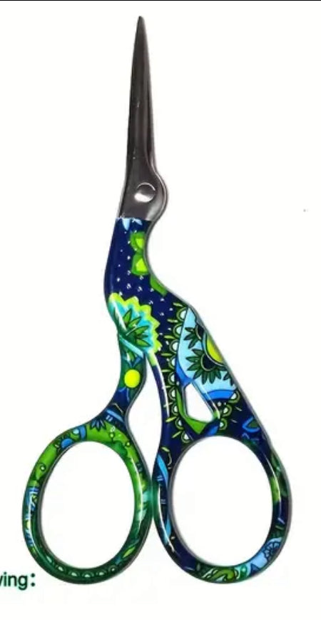 Scissors - Floral Crane