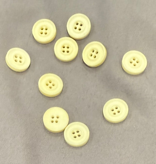 Buttons - Vintage Yellow #10