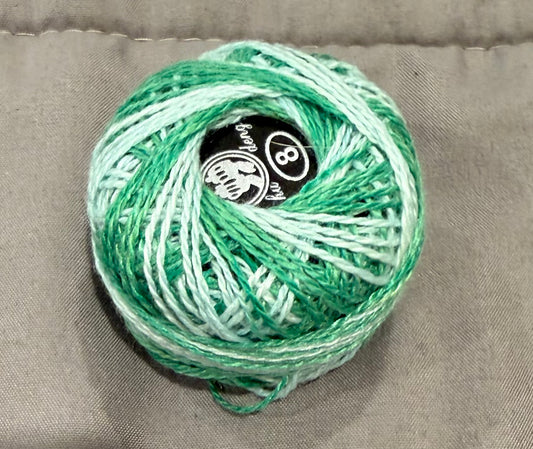 Cotton Thread - Spool x 1 - Green/White Multi