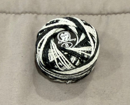 Cotton Thread - Spool x 1 - Black/White Multi