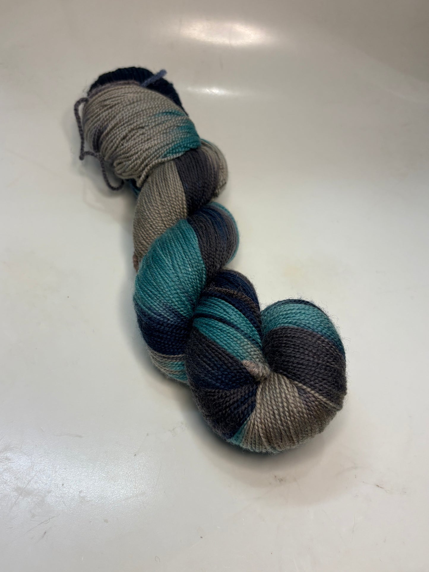 Merino - Druid Blue - Hand Dyed - Clearance
