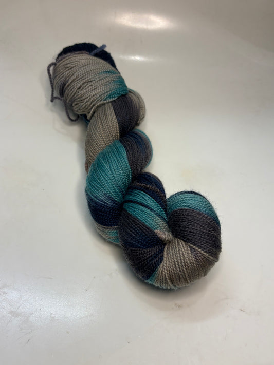 Merino - Druid Blue - Hand Dyed - Clearance