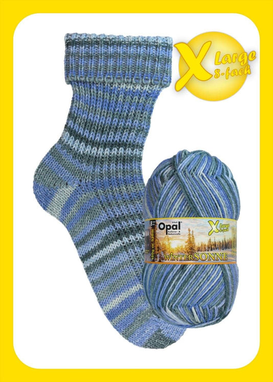Opal XL Winter Sonne DK/8 Ply - 150g - Snowflake Dance 11433
