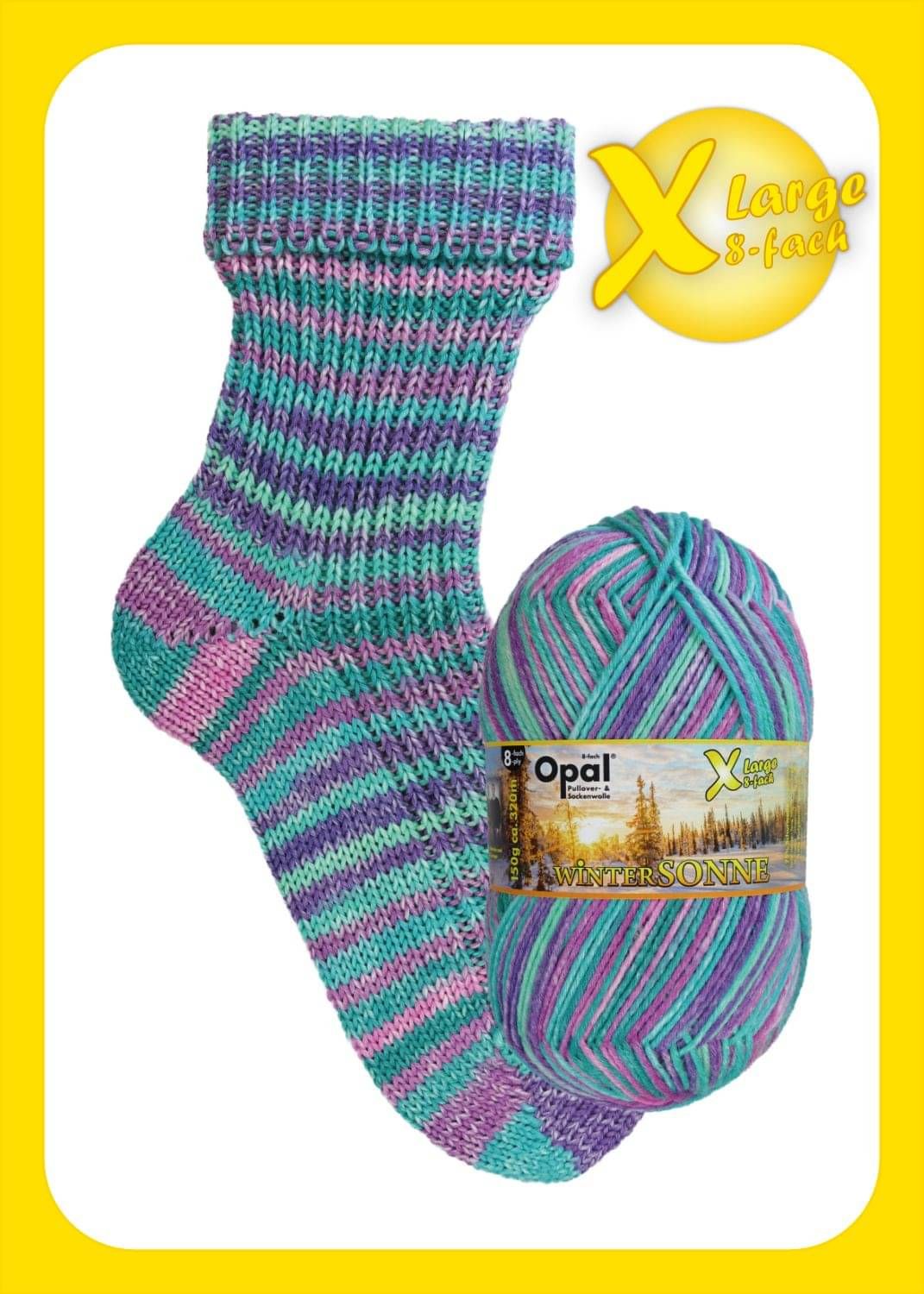 Opal XL Winter Sonne DK/8 Ply - 150g - Sun Kiss 11434