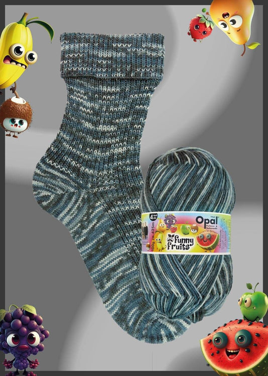 Opal Funny Fruits, fingering/4ply, 100gm - Chickpea - 11413