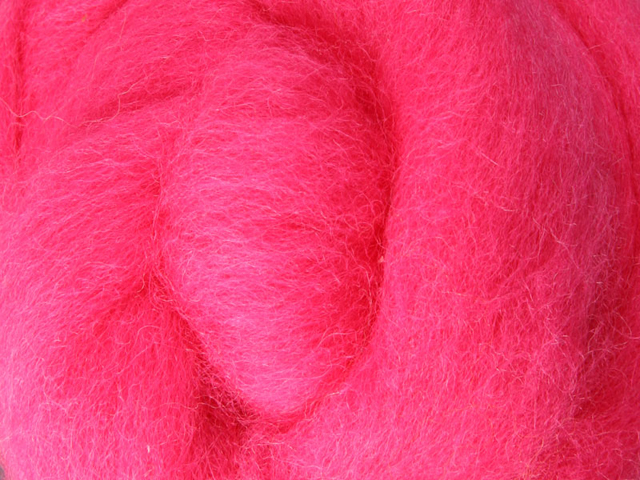 Corriedale Fibre 50g Sliver - Pansy