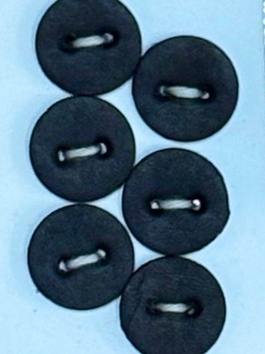 Bomod - Leather Buttons - 19mm set of 6 - Black
