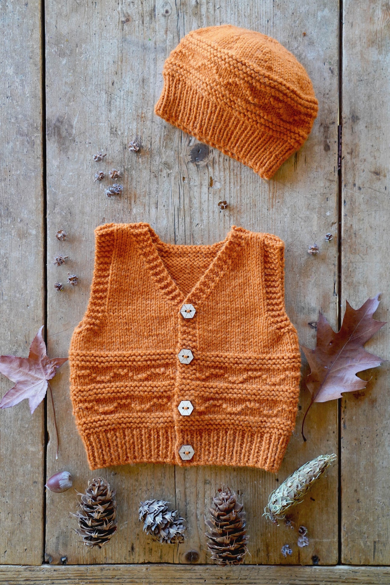 Finlay Vest and Hat - LisaFDesign BC145