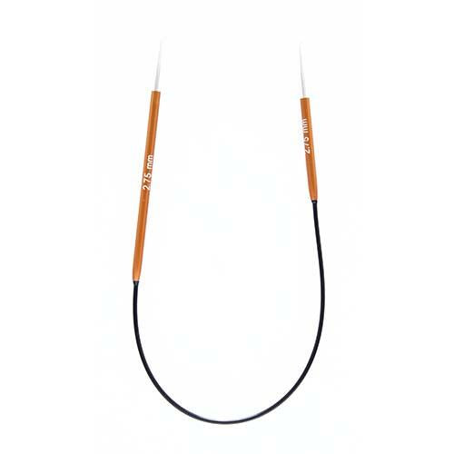 KnitPro Zing - 2.75mm - 25cm Asymmetrical Fixed Circular Needle